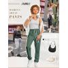 imageATHMILE Baggy Sweatpants for Women with PocketsLounge Womens Pajams PantsWomens Running Joggers Fall Clothes Outfits 2025Green