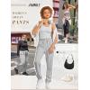 imageATHMILE Baggy Sweatpants for Women with PocketsLounge Womens Pajams PantsWomens Running Joggers Fall Clothes Outfits 2025Grey