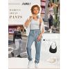 imageATHMILE Baggy Sweatpants for Women with PocketsLounge Womens Pajams PantsWomens Running Joggers Fall Clothes Outfits 2025Grey Blue