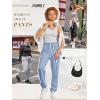 imageATHMILE Baggy Sweatpants for Women with PocketsLounge Womens Pajams PantsWomens Running Joggers Fall Clothes Outfits 2025Light Blue