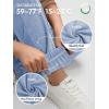 imageATHMILE Baggy Sweatpants for Women with PocketsLounge Womens Pajams PantsWomens Running Joggers Fall Clothes Outfits 2025Light Blue