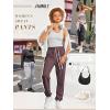 imageATHMILE Baggy Sweatpants for Women with PocketsLounge Womens Pajams PantsWomens Running Joggers Fall Clothes Outfits 2025Wine Red