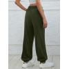 imageATHMILE Sweatpants Women Baggy Lounge Pants Workout Gym Active High Waisted Comfy Joggers for Women Fall Clothes 2025Army Green