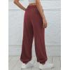 imageATHMILE Sweatpants Women Baggy Lounge Pants Workout Gym Active High Waisted Comfy Joggers for Women Fall Clothes 2025Wine Red