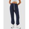 imageATHMILE Sweatpants Women Fall Fashion 2025 Baggy Joggers Workout Lounge Lightweight Comfy High Waisted Athletic Sweat PantsDarkblue