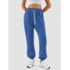 imageATHMILE Sweatpants Women Fall Fashion 2025 Baggy Joggers Workout Lounge Lightweight Comfy High Waisted Athletic Sweat PantsLakeblue
