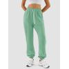imageATHMILE Sweatpants Women Fall Fashion 2025 Baggy Joggers Workout Lounge Lightweight Comfy High Waisted Athletic Sweat PantsLakegreen