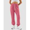 imageATHMILE Sweatpants Women Fall Fashion 2025 Baggy Joggers Workout Lounge Lightweight Comfy High Waisted Athletic Sweat PantsLightpink