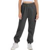 imageATHMILE Sweatpants Women Fleece Pockets Winter Fall Fashion Baggy Lounge Pants JoggersBlack Grey