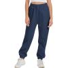 imageATHMILE Sweatpants Women Fleece Pockets Winter Fall Fashion Baggy Lounge Pants JoggersNavy