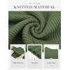 imageATHMILE Womens 2025 Fall Long Sleeve Pullover Ribbed Knit Sweater Low Mock Neck Slim Fit Basic Casual Tee TopsArmy Green