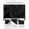 imageATHMILE Womens 2025 Fall Long Sleeve Pullover Ribbed Knit Sweater Low Mock Neck Slim Fit Basic Casual Tee TopsBlack