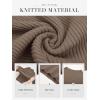 imageATHMILE Womens 2025 Fall Long Sleeve Pullover Ribbed Knit Sweater Low Mock Neck Slim Fit Basic Casual Tee TopsCoffee
