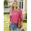 imageATHMILE Womens 34 Sleeve Tops Fall Dressy Casual Blouses for Women 2025 Fashion Cute Crewneck Shirts Work Business TeesRosered