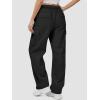 imageATHMILE Womens Cargo Sweatpants Casual Baggy Fleece High Waisted Joggers PantsBlack