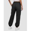 imageATHMILE Womens Cargo Sweatpants Oversized Fleece Joggers Fall Fashion Outfits Y2k Clothes 2024 with PocketsBlack
