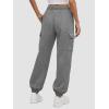 imageATHMILE Womens Cargo Sweatpants Oversized Fleece Joggers Fall Fashion Outfits Y2k Clothes 2024 with PocketsDarkgray