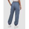 imageATHMILE Womens Cargo Sweatpants Oversized Fleece Joggers Fall Fashion Outfits Y2k Clothes 2024 with PocketsGrayblue