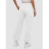 imageATHMILE Womens Cargo Sweatpants Oversized Fleece Joggers Fall Fashion Outfits Y2k Clothes 2024 with PocketsWhite