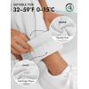 imageATHMILE Womens Cargo Sweatpants Oversized Fleece Joggers Fall Fashion Outfits Y2k Clothes 2024 with PocketsWhite