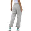 imageATHMILE Womens High Waisted Sweatpants Workout Active Joggers Pants Baggy Lounge BottomsGrey