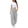 imageATHMILE Womens High Waisted Sweatpants Workout Active Joggers Pants Baggy Lounge BottomsGrey
