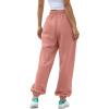 imageATHMILE Womens High Waisted Sweatpants Workout Active Joggers Pants Baggy Lounge BottomsPink