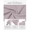 imageATHMILE Womens Puff Short Sleeve Sweater Tops 2025 Spring Summer Fall Trendy Casual T Shirts BlousesBgrey Purple