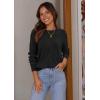imageATHMILE Womens Sweaters Knit Long Sleeve Pullover Tops Trendy Dressy Business Casual Winter Clothes Outfit Fashion 2025Black