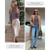 imageATHMILE Womens Sweaters Knit Long Sleeve Pullover Tops Trendy Dressy Business Casual Winter Clothes Outfit Fashion 2025Grey Purple
