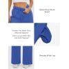 imageATHMILE Womens Sweatpants 2025 Fall Baggy Wide Leg Sweatpant Fleece Lined Straight Leg Sweat PantsBlue