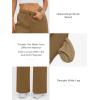imageATHMILE Womens Sweatpants 2025 Fall Baggy Wide Leg Sweatpant Fleece Lined Straight Leg Sweat PantsCoffee Grey