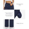 imageATHMILE Womens Sweatpants 2025 Fall Baggy Wide Leg Sweatpant Fleece Lined Straight Leg Sweat PantsNavy Blue