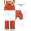 imageATHMILE Womens Sweatpants 2025 Fall Baggy Wide Leg Sweatpant Fleece Lined Straight Leg Sweat PantsOrange