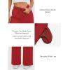 imageATHMILE Womens Sweatpants 2025 Fall Baggy Wide Leg Sweatpant Fleece Lined Straight Leg Sweat PantsWatermelonred