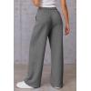 imageATHMILE Womens Wide Leg Sweatpants High Waisted Baggy Pants Fashion Teen Girl Drawstring Athletic JoggersDark Grey