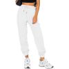 imageATHMILE Sweatpants Women Fall Fashion 2025 Baggy Joggers Workout Lounge Lightweight Comfy High Waisted Athletic Sweat PantsWhite