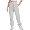imageATHMILE Sweatpants Women Fleece Pockets Winter Fall Fashion Baggy Lounge Pants JoggersGrey