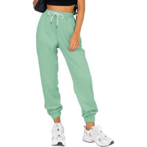 imageATHMILE Sweatpants Women Fall Fashion 2025 Baggy Joggers Workout Lounge Lightweight Comfy High Waisted Athletic Sweat PantsLakegreen