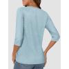 imageATHMILE Womens 34 Sleeve TShirts Summer Tops Fall Fashion Blouses Beach Vacation Clothes Spring Tunic 2025 TrendySky Blue