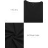 imageATHMILE Womens Fall Deep V Neck Long Sleeve Shirts Modal Slim Fit Basic Tee Tops 2025Ablack