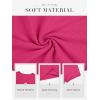 imageATHMILE Womens Long Sleeve Crewneck Ribbed Tops Fall Fitted Stretch Casual Basic T Shirts 2025Bhot Pink