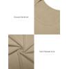 imageATHMILE Womens Long Sleeve Tops Fall Scoop Neck Ribbed Knit Shirts Slim Fitted Casual Basic Tee T Shirt for Women 2025Abeige