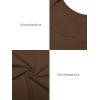 imageATHMILE Womens Long Sleeve Tops Fall Scoop Neck Ribbed Knit Shirts Slim Fitted Casual Basic Tee T Shirt for Women 2025Abrown