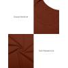 imageATHMILE Womens Long Sleeve Tops Fall Scoop Neck Ribbed Knit Shirts Slim Fitted Casual Basic Tee T Shirt for Women 2025Adark Orange
