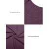 imageATHMILE Womens Long Sleeve Tops Fall Scoop Neck Ribbed Knit Shirts Slim Fitted Casual Basic Tee T Shirt for Women 2025Apurple