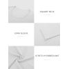 imageATHMILE Womens Long Sleeve Tops Fall Scoop Neck Ribbed Knit Shirts Slim Fitted Casual Basic Tee T Shirt for Women 2025Bwhite