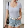 imageATHMILE Womens Long Sleeve Tops Fall Scoop Neck Ribbed Knit Shirts Slim Fitted Casual Basic Tee T Shirt for Women 2025Clight Blue