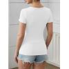 imageATHMILE Womens Long Sleeve Tops Fall Scoop Neck Ribbed Knit Shirts Slim Fitted Casual Basic Tee T Shirt for Women 2025Cwhite