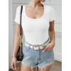 imageATHMILE Womens Long Sleeve Tops Fall Scoop Neck Ribbed Knit Shirts Slim Fitted Casual Basic Tee T Shirt for Women 2025Cwhite